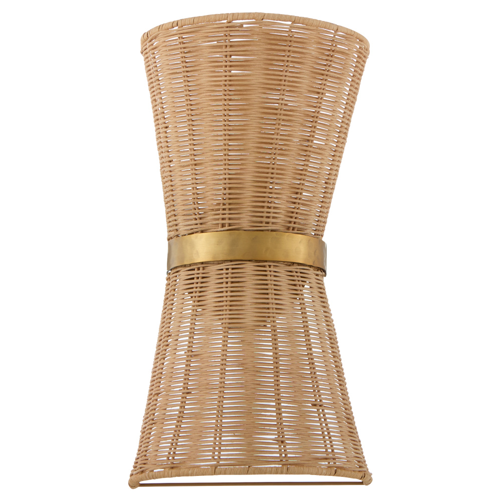 FAIRVIEW 2 LIGHT SCONCE - BRUSHED BRASS