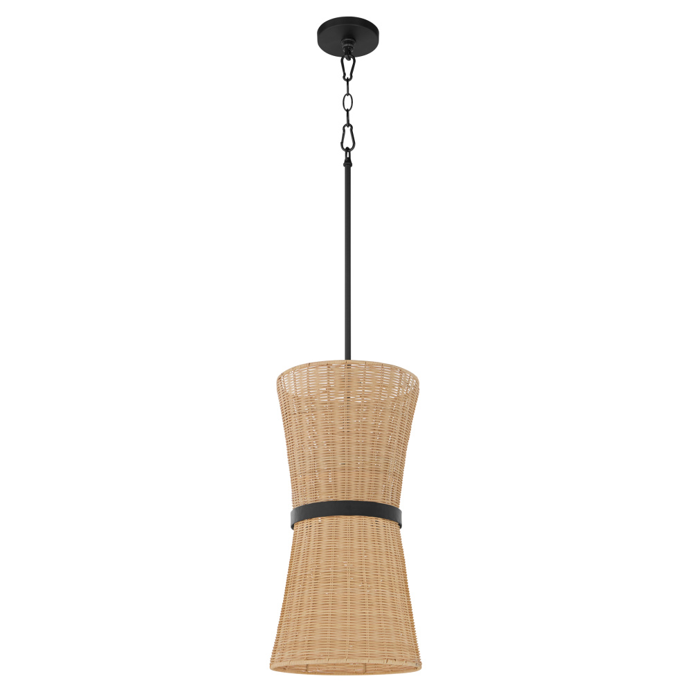 FAIRVIEW 2 LIGHT PENDANT - MATTE BLACK