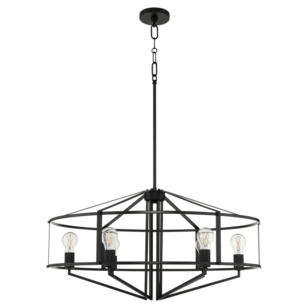 TOBIN 32" 6 LIGHT PENDANT - MATTE BLACK