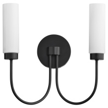 Quorum 5024-2-59 - JEROME 2 LIGHT WALL MOUNT - MATTE BLACK