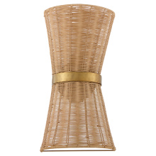 Quorum 5123-47 - FAIRVIEW 2 LIGHT SCONCE - BRUSHED BRASS