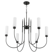 Quorum 6024-6-59 - JEROME 6 LIGHT CHANDELIER - MATTE BLACK
