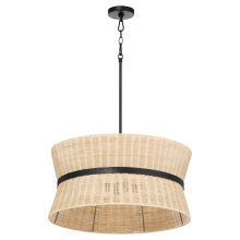 Quorum 6123-4-59 - FAIRVIEW 4 LIGHT PENDANT - MATTE BLACK